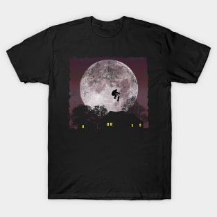 Skateboarding Freestyle - Blood Moon T-Shirt